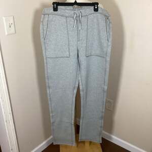 Zenfari Grey 100% Cotton Lounge Sweatpants with Patch Pockets Size XL